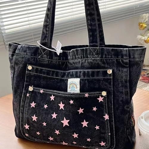 Ethbox Cowboy Aesthetics Women's Handbag, Large Capacity Work Bag, Y2K Bag thumbnail 2