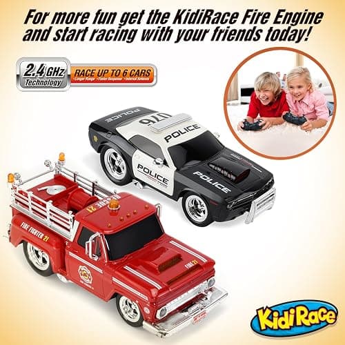 Kidirace Rechargeable Police Car Remote Control Toy for Kids, Hobby Rc Cars Toys, Lights & Siren, Birthday Gift Ideas for Boy Age 8-12 Years, Gifts for Boys & Girls Ages 3 4 5 6-8 9 10 11 12 Year Old thumbnail 7