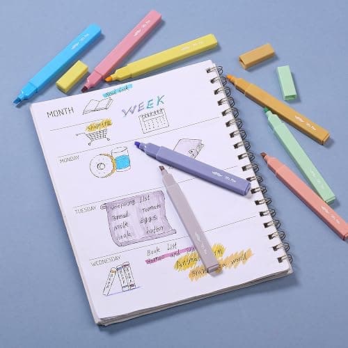Mr. Pen- Aesthetic Highlighters No Bleed, 8 Pack, Assorted Colors | Chisel Tip, Cute Highlighters Assorted Colors for Journaling, Highlighting, Underlining, Fast Dry, Back to School Supplies thumbnail 7