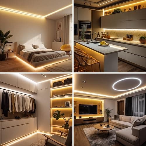 LED Strip Light Warm White thumbnail 7