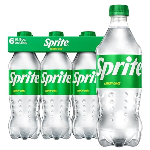 Sprite Lemon-Lime Caffeine-Free Soda Soft Drink Bottles, 16.9 fl oz, 6 Pack | Naturally flavored soft drink, carbonated - Image 1
