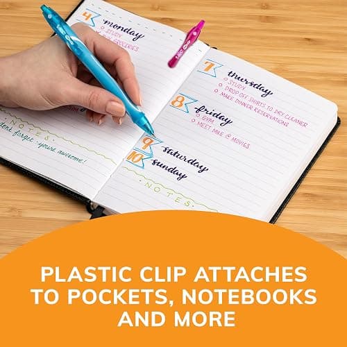 BIC Gelocity Quick Dry Assorted Colors Gel Pens, Medium Point (0.7 mm), School Supplies for Color-Coding Notes, with Full Grip, 12-Count Pack in Assorted Colors thumbnail 7