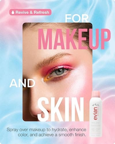 Evian Facial Spray 1.7 oz - Hydrating Mineral Water Mist for Face & Skin - Refreshes Makeup and Tones Skin - TSA-Approved Mini Facial Spray Set for Daily Skincare Hydration thumbnail 5