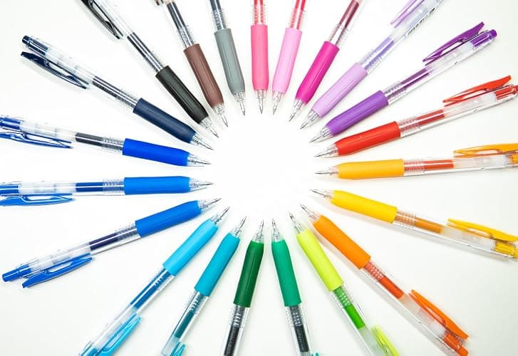 Zebra Pen Sarasa Clip Retractable Gel Pen, 0.5mm Fine Point, Rainbow Assorted Colors, Ideal for Teacher Gifts, School Supplies and Office Supplies, 20-Pack (47220) thumbnail 8