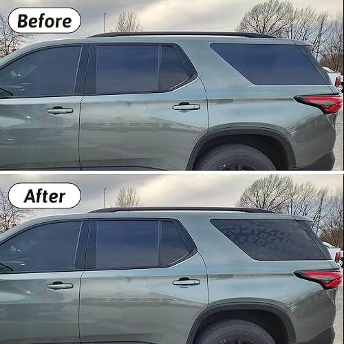Zhizhong Side Window Decals for Car SUV Trucks, Universal Leopard Cheetah Vinyl Sticker Free Installation Tools (A Pair) thumbnail 3
