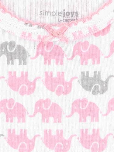 Simple Joys by Carter's Baby-Girls 6-Pack Short-Sleeve Bodysuit thumbnail 6