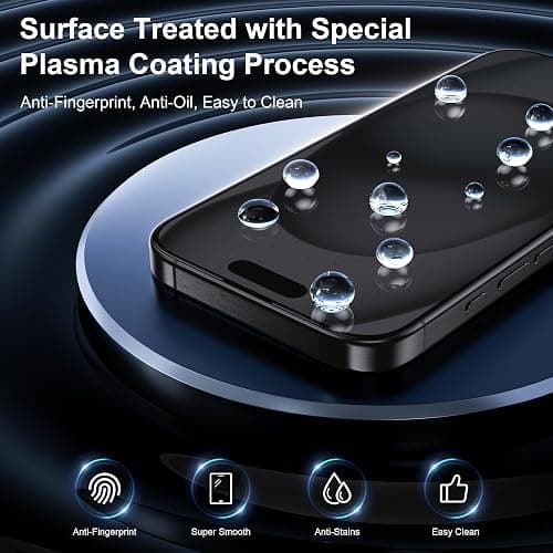 Helssitot Coque Magnétique pour iPhone 15 avec 2 Verre Trempé Anti-Espion Compatible avec MagSafe Militaire Étui Housse Antichoc Bumper Militaire 6,1 Pouces-Transparente thumbnail 6
