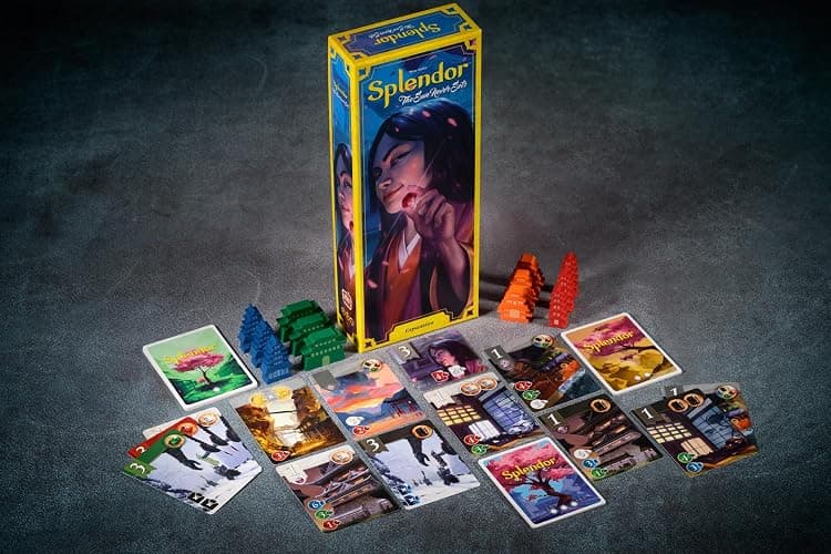 Asmodee Splendor The Sun Never Sets Board Game Expansion - Enhance Gameplay with New Strategies & Challenges, Fun for Families, Kids & Adults, Ages 10+, 2-4 Players, 45 Min Playtime thumbnail 2
