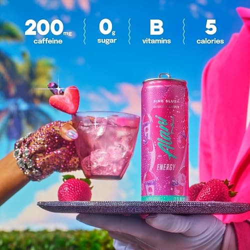 Alani Nu PINK SLUSH, Sugar Free, Low Calorie Energy Drinks, 200mg Caffeine, Biotin, B Vitamins, Zero Sugar, 10 Calories, 12 Fl Oz Cans, 12 Pack thumbnail 3