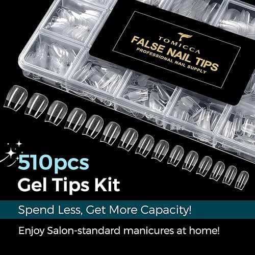 TOMICCA Extra Short Coffin Nail Tips 510PCS, 15 Sizes Ultra Matte Nail Tips for Acrylic Fake Nails, Short Coffin Nails for DIY Salon, Clear Gel Nail Extension Tips for Beginners & Nail Techs thumbnail 7