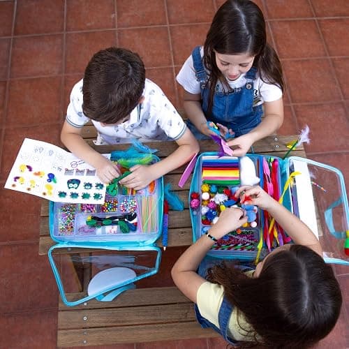 Arts and Crafts Supplies for Kid - 1600+Pcs Craft Kits for Kids - DIY School Craft Project for Kids Age 4 5 6 7 8-12 Christmas Gifts for Girls and Boys Crafts for Girls Ages 8-12 Arts Activities thumbnail 7