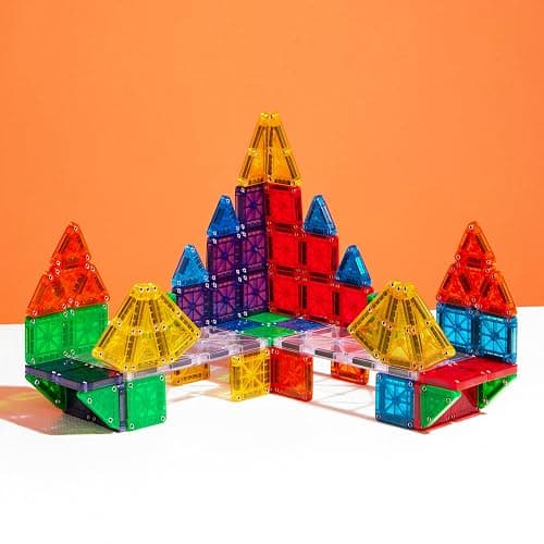 MAGNA-TILES microMAGS 70-Piece Deluxe Magnetic Construction Set, The Original Magnetic Building Brand thumbnail 5