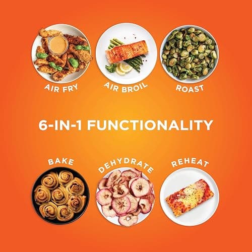 Ninja DZ201 Foodi 8 Quart 6-in-1 DualZone 2-Basket Air Fryer with 2 Independent Frying Baskets, Match Cook & Smart Finish to Roast, Broil, Dehydrate & More for Quick, Easy Meals, Grey thumbnail 4