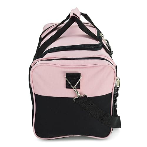 DALIX 21" Blank Sports Duffle Bag Gym Bag Travel Duffel with Adjustable Strap in Pink thumbnail 7