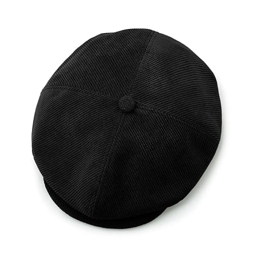 Clakllie Men's Newsboy Hat Peaky Blinders Hat Flat Cap for Women Elegant Style Beret Scally Hats Soft Cabbie Driver Snap Hats thumbnail 6