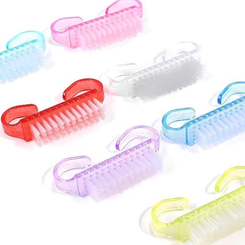 12-Pack Handle Grip Nail Brush(assorted color), Fingernail Scrub Cleaning Brushes for Toes and Nails Cleaner, Pedicure Brushes for Men and Women thumbnail 6