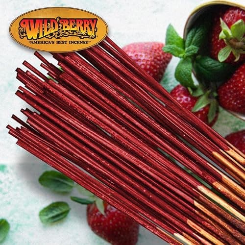 Wild Berry Incense Sticks - Strawberry - Sun-Ripened Strawberry Scent with Vanilla - Hand Dipped in The USA (100 Count) thumbnail 2
