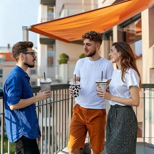 Cavllson 3 Pack Reusable Insulated Neoprene Iced Coffee Sleeves & Coffee Cup Holder, Universal Fit 16-32oz Cups for Hot/Cold Beverages - Flower-3 Pack thumbnail 6
