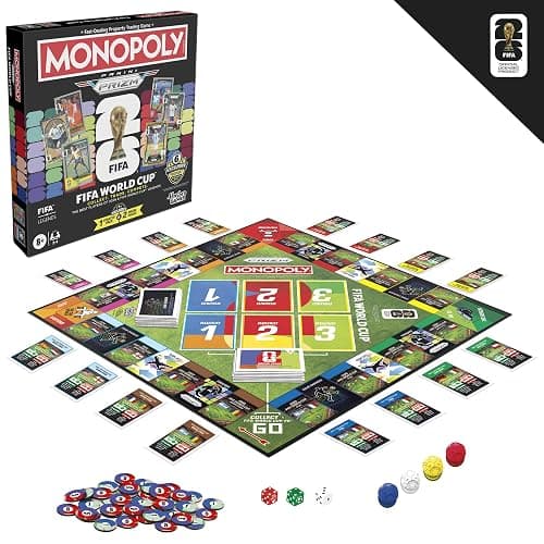 Monopoly Panini Prizm: FIFA World Cup Game I Soccer Board Game with Monopoly Panini Prizm FIFA World Cup 2026 Trading Cards I Ages 8+ thumbnail 15