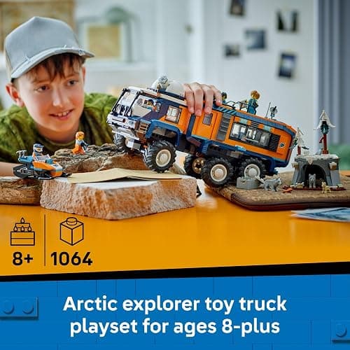 LEGO City Arctic Explorer Science Lab Truck Building Toy - STEM Pretend Play Set for Boys & Girls, Ages 8+ - Buildable Toy Truck for Kids W/5 Minifigures - Gift Idea for Birthdays - 60471 thumbnail 2