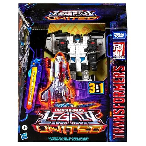 Transformers Legacy United Leader Class Galaxy Shuttle, 7.5-inch Converting Action Figure, for Boys and Girls Ages 8+ | Shuttle and Train and Robot, 5 Blasters Combine, Launchpad Stores Accessories, Ages 8 Plus thumbnail 3