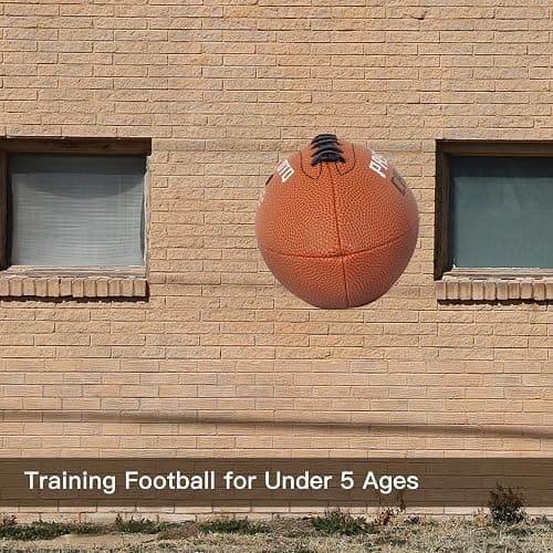 PassCatch Training Football, Peewee Size(Ages 3-9) Kids/Youth (Ages 7-13) Official Size(Ages 13+) Fatherless Bounce Back Leather Football Improving Enhance Solo Passing Catching Skills thumbnail 8