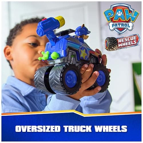 PAW Patrol: Rescue Wheels Chase’s Cruiser, Toy Truck with Projectile Launcher and Collectible Action Figure, Kids Toys for Boys & Girls Ages 3 and up thumbnail 2
