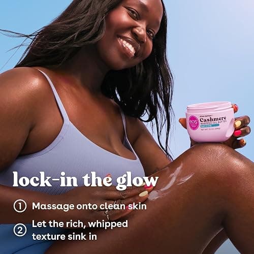 eos Cashmere Whipped Oil Body Butter, Fresh & Cozy, 72 Hour Weightless Moisture For Dry Skin, Rich Formula and Deep Hydration, Body Care, 12 oz thumbnail 5