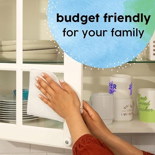 Bounty Essentials Select-A-Size Paper Towels, White, 2 Triple Rolls = 6 Regular Rolls (Packaging May Vary) thumbnail 6