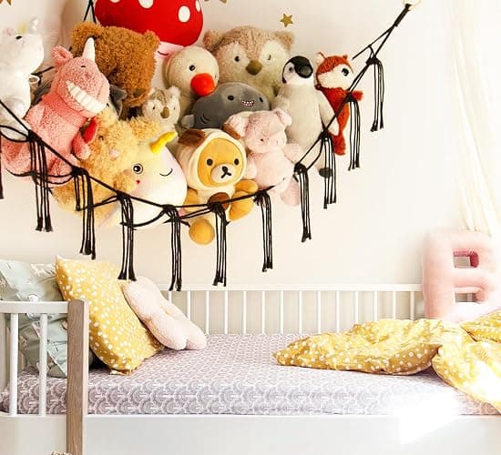 mirolam Stuffed Animals Storage Hammock Net Corner - Large Cool Y2K Adult Toy Hammock Hanging Organizers Storage - Boys Room Decor - Funny Stuff Goth Decorations thumbnail 6
