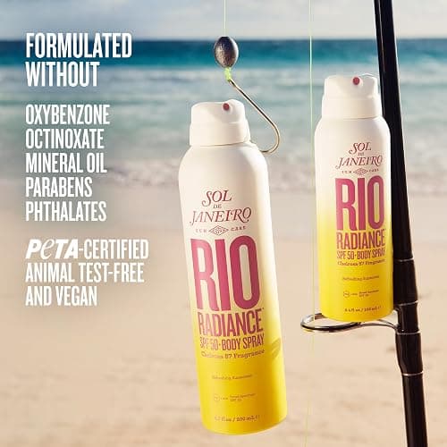 SOL DE JANEIRO Rio Radiance SPF 50 Body Spray Broad Spectrum | Spray Sunscreen for Body | Niacinamide and Antioxidants | Sheer Coverage | UV Protection thumbnail 9