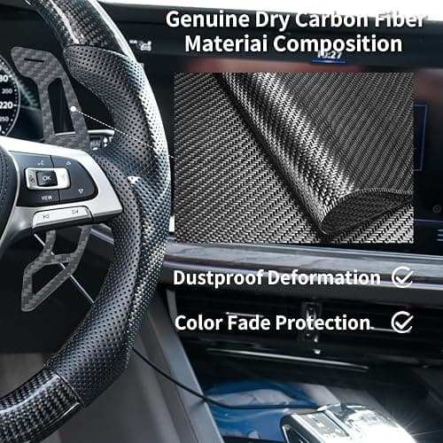 EASSAFEX Magnetic Steering Wheel Paddle Shifter for Volkswagen Golf 8 GTI/R 2021-2024, Carbon Fiber Paddle Extension Interior Decoration Accessories thumbnail 3