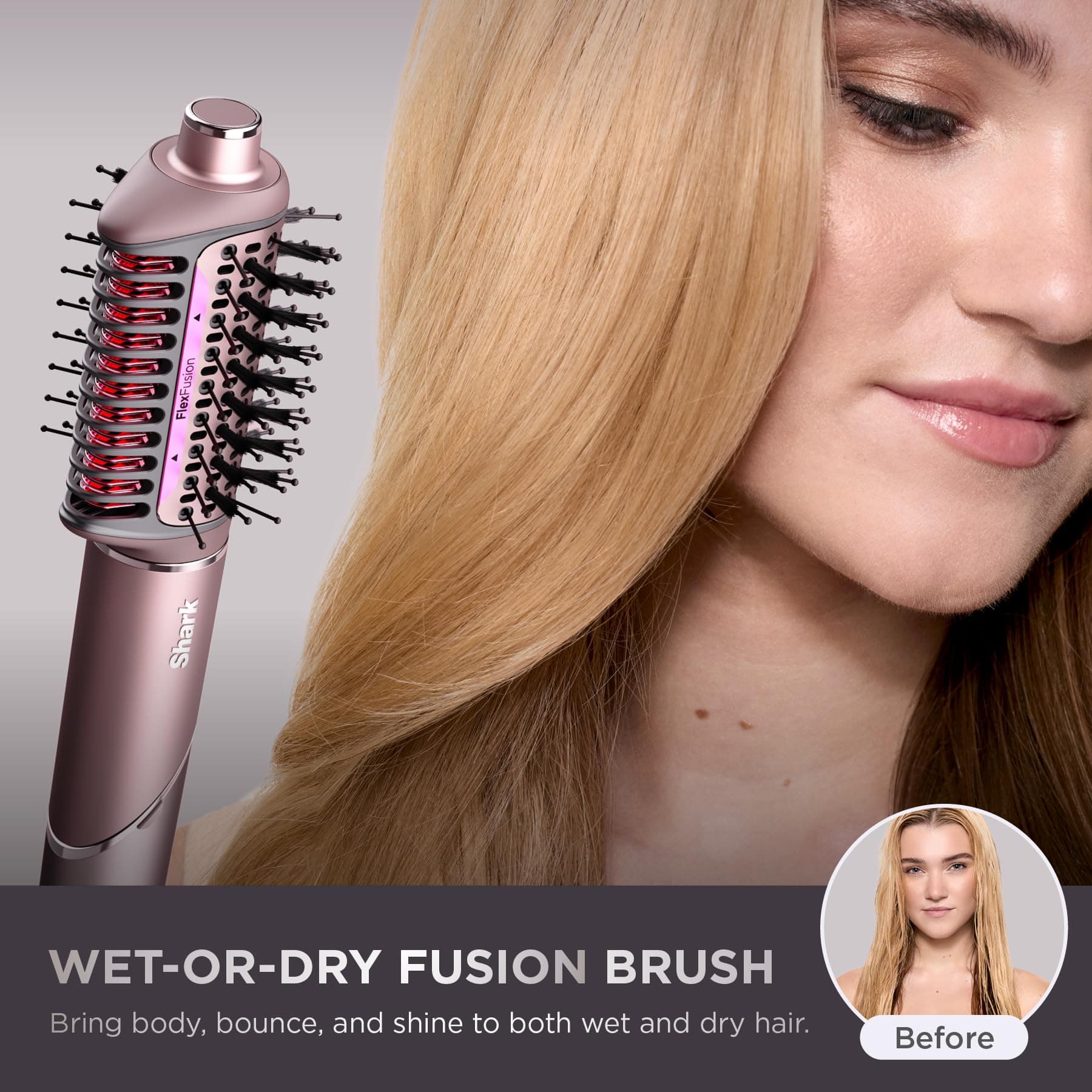 Shark FlexFusion Alaciadora y Secadora, Cerámica, Cosmic Blush  thumbnail 6