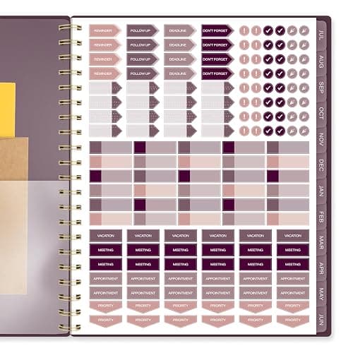 Cambridge Planner 2026-2027 Weekly & Monthly Academic 12-Month July-June, 8-1/2" x 11", Stria (1797-905A) thumbnail 7