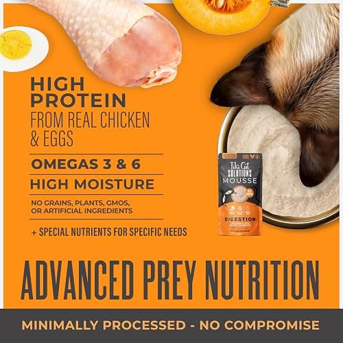 Tiki Cat Solutions Mousse Multipack Wet Cat Food, Digestion, Chicken & Egg, 2.4 oz. Pouch (12 Pack) thumbnail 5