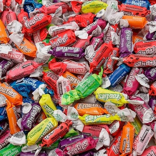 Taffy Candy 10 Flavors – Bulk Bag, Individually Wrapped, Fruit Chews, Gluten and Peanut Free, 2 lb (290 Pieces) thumbnail 4