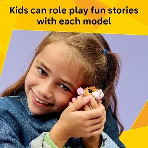 LEGO Creator 3 in 1 Cute Hamster with a Flower Building Toy for Girls & Boys, Ages 7+ - Kids Build a Hamster, Hedgehog or Eagle Animal Figure - Gift Idea for Birthdays - 31376 thumbnail 3