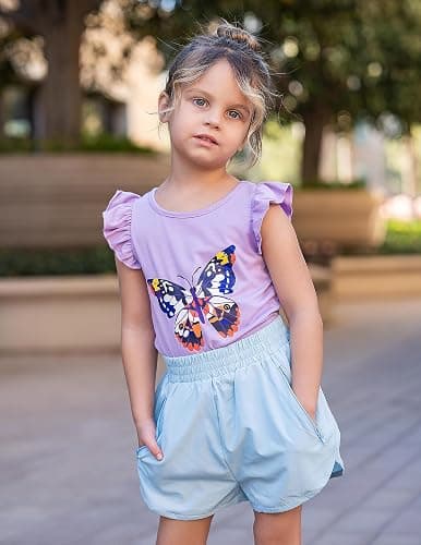 Zaclotre Girls Athletic Shorts with Zipper Pockets 2 in 1 Kid Workout Running Volleyball Soccer Shorts with Liner thumbnail 6