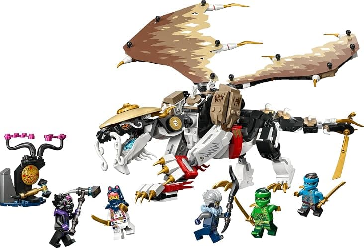 LEGO Ninjago Egalt Le Maître Dragon, Jouet Ninja avec 5 Minifigurines Ninja Dont Personnages Lloyd et NYA, Cadeau d'anniversaire pour Enfants, Garçons et Filles Dès 8 Ans 71809 thumbnail 11