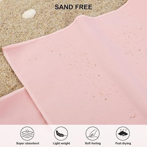 Rainleaf Microfiber Towel Quick Dry Camping & Travel & Gym Towel. Compact | Super Absorbent, Lightweight, Fast Drying. Suitable for Beach, Bath, Backpacking, Hiking, Swim. thumbnail 5