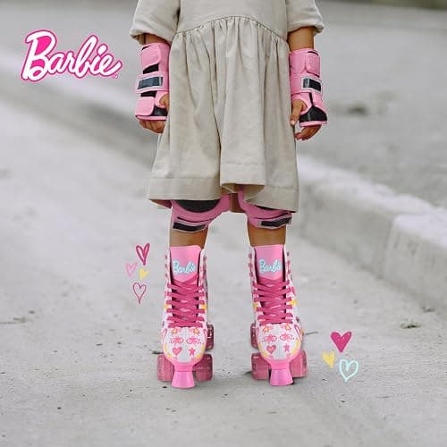 Barbie Roller Skates Foam Shoe Lining - Perfect For Active Fun and Adventures Pvc Girls' roller skate - BARBIE - 12-2 thumbnail 5