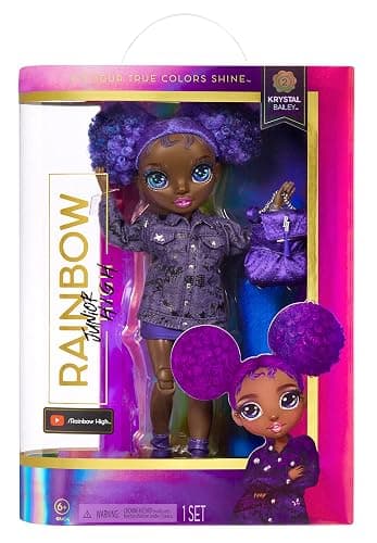 Rainbow High Jr High Series 2 Krystal Bailey- 9" Purple Posable Fashion Doll with Designer Accessories and Open/Close Backpack. Great Toy Gift for Kids Ages 6-12 Years Old & Collectors thumbnail 7