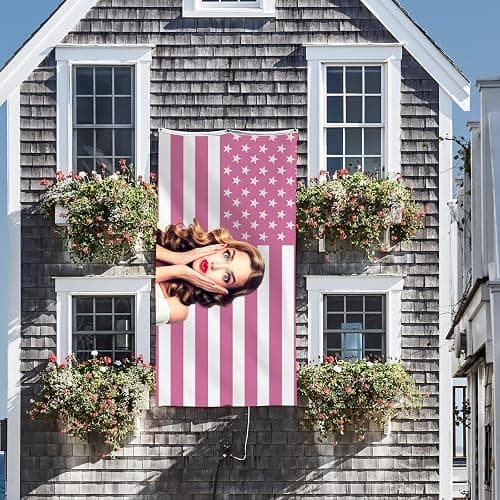 Custom Flags with Photo Personalized Pink American Flags 3X5 FT Design Your Own Funny Tapestry Flags for Outdoors Living Room University thumbnail 7