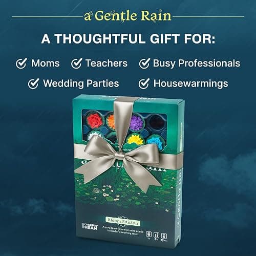 A Gentle Rain – Bloom Edition – Calming Tile-Laying Puzzle Game with 3D Lotus Blossoms – Mindful Solo, 2-Player, or Cooperative Play in 15 Min – Premium Tactile Board Game, Giftable & Family-Friendly thumbnail 8
