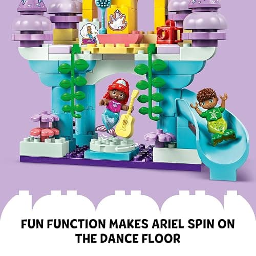 LEGO DUPLO Disney Ariel’s Magical Underwater Palace Building Set - The Little Mermaid Toy for Girls & Boys, Ages 2+ - Toddler Preschool Sensory Toy with Disney Princess Minifigure - 10435 thumbnail 5