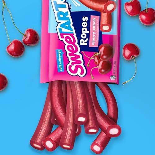 SweeTARTS Ropes, Cherry Punch Candy, 3 Ounce Pouch (Pack of 12) thumbnail 6