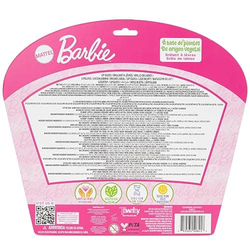 Barbie 12 Piece Plant Based Lip Gloss, Girls Party Favors, First Makeup Set for Girl, Perfect for Parties, Sleepovers, and Birthday Gifts, Ages 3+, by Townley Girl thumbnail 9