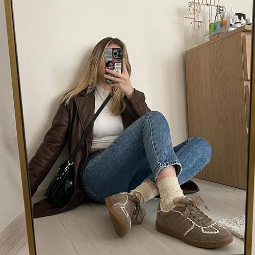 CUSHIONAIRE Belinda Women’s Lace Detail Casual Sneakers – Elegant Ribbon Lace-Up Shoes with Memory Foam thumbnail 2