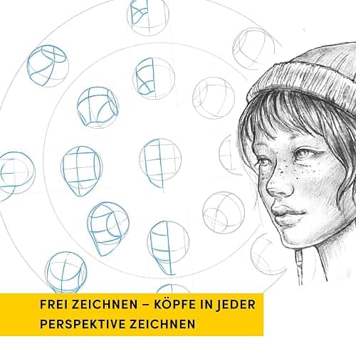 Die Kunst des Zeichnens. Die Loomis-Methode Übungsbuch: Gesichter und Köpfe zeichnen thumbnail 4