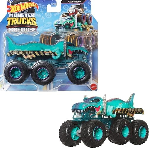 Hot Wheels Monster Trucks Big Rigs, 1:64 Scale Toy Truck with 6 Wheels, Haul or Tow Other Vehicles (Styles May Vary) - Image 1